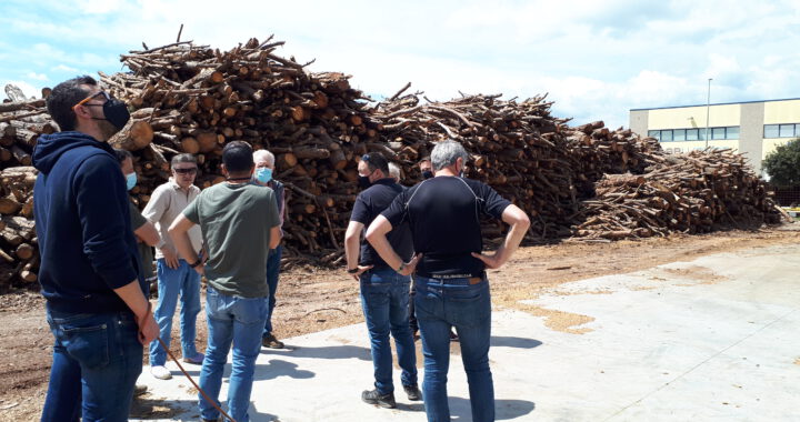 Membres de l’Associació Forestal Vall de Lord van visitar les instal·lacions de biomassa de l’Associació de propietaris forestals Montseny Ponent